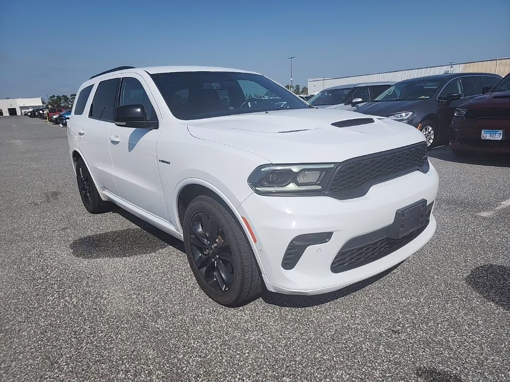 2022 White Knuckle Clearcoat Dodge Durango R/T AWD SUV