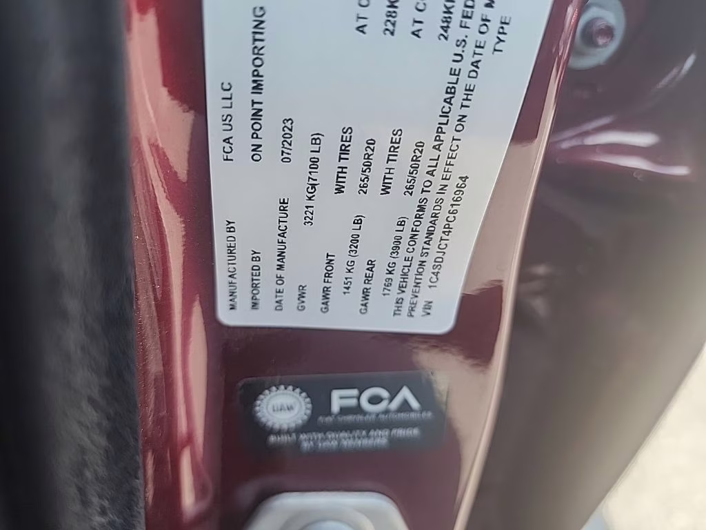 2023 Flame Red Clearcoat Dodge Durango R/T AWD SUV