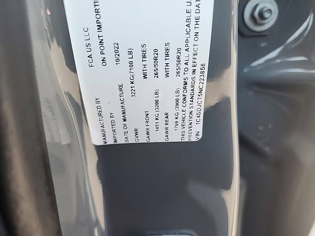 2022 Destroyer Gray Clearcoat Dodge Durango R/T AWD SUV