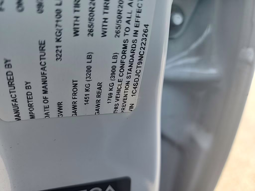 2022 White Knuckle Clearcoat Dodge Durango R/T AWD SUV