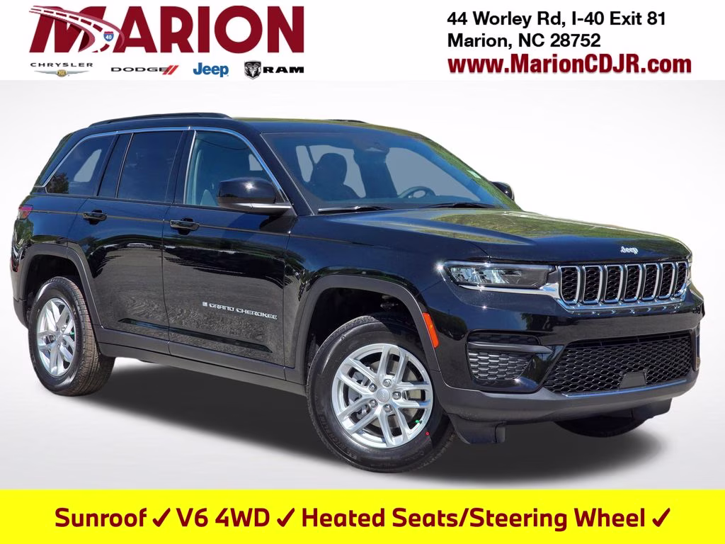 2026 Diamond Black Crystal Pearlcoat Jeep Grand Cherokee Laredo X 4X4 SUV