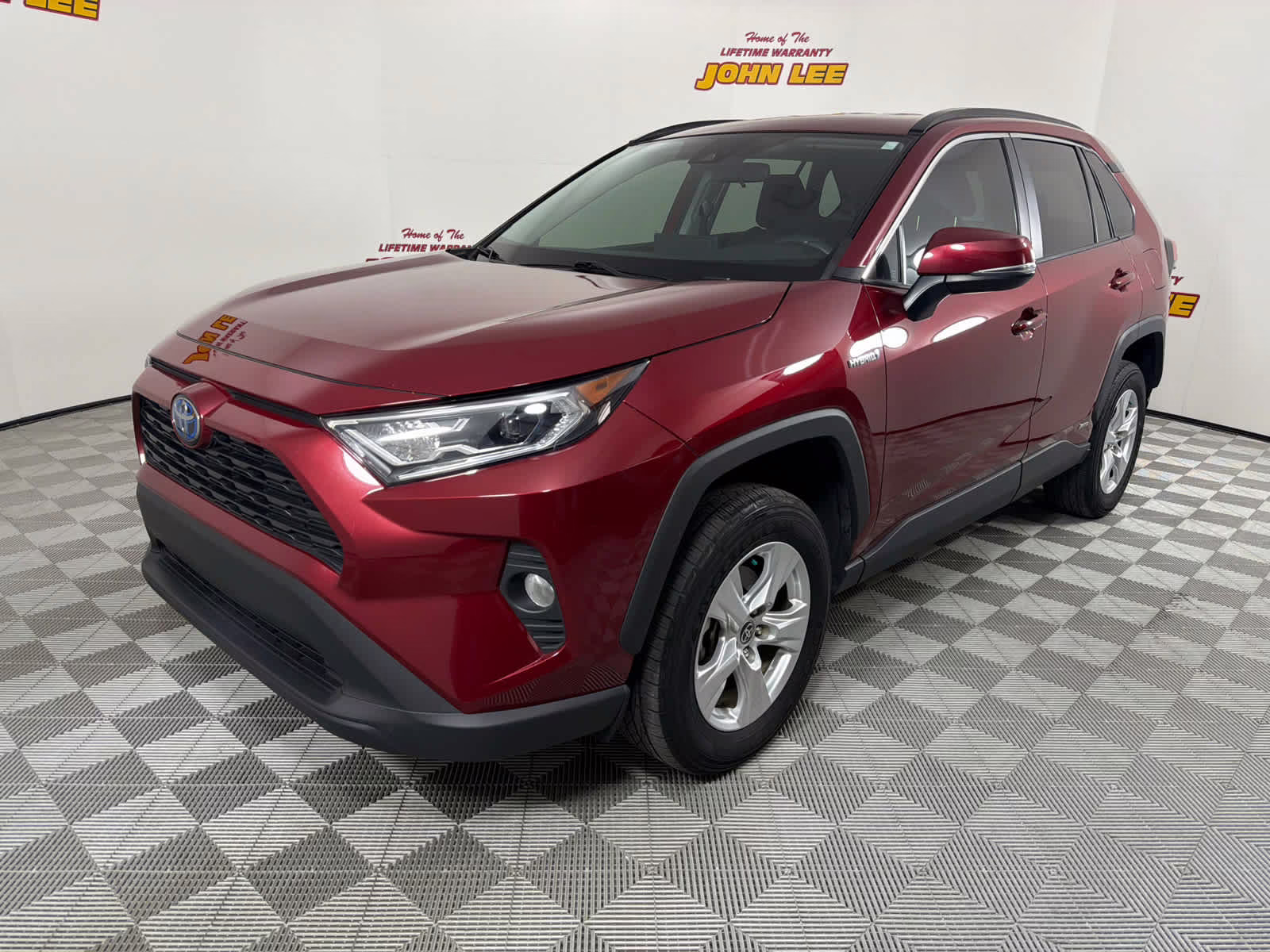 2021 Ruby Flare Pearl Toyota RAV4 Hybrid XLE AWD SUV