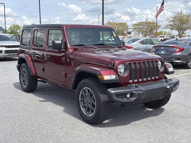 2021 Snazzberry Pearlcoat Jeep Wrangler Unlimited 80th Anniversary 4X4 Convertible