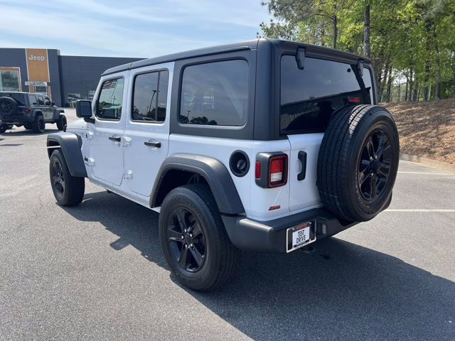 2022 Bright White Clearcoat Jeep Wrangler Unlimited Sport Altitude 4X4 Convertible