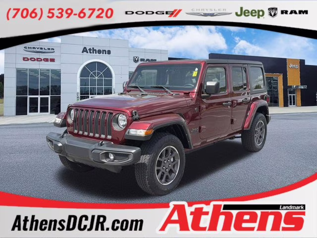 2021 Snazzberry Pearlcoat Jeep Wrangler Unlimited 80th Anniversary 4X4 Convertible