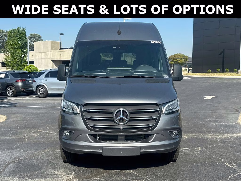 2023 Selenite Gray Metallic Mercedes-Benz Sprinter 2500 LUXURY 11 SEAT PASSENGER 144 WB RWD