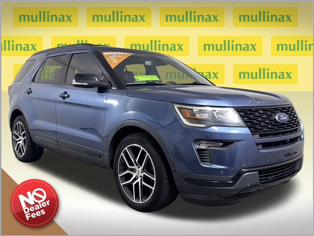 2018 Blue Metallic Ford Explorer Sport 4X4 SUV