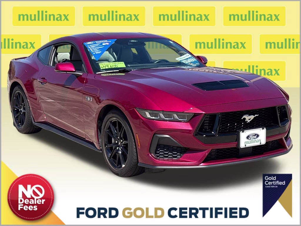 2025 Molten Magenta Metallic Tri-Coat Ford Mustang GT Premium RWD Coupe