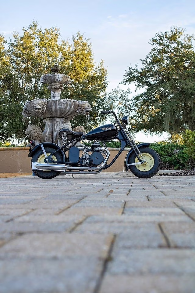 1946 Black Mustang Colt Motorcycle Motorcycle