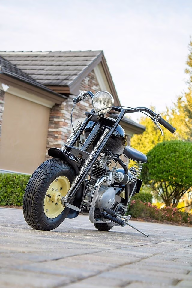 1946 Black Mustang Colt Motorcycle Motorcycle