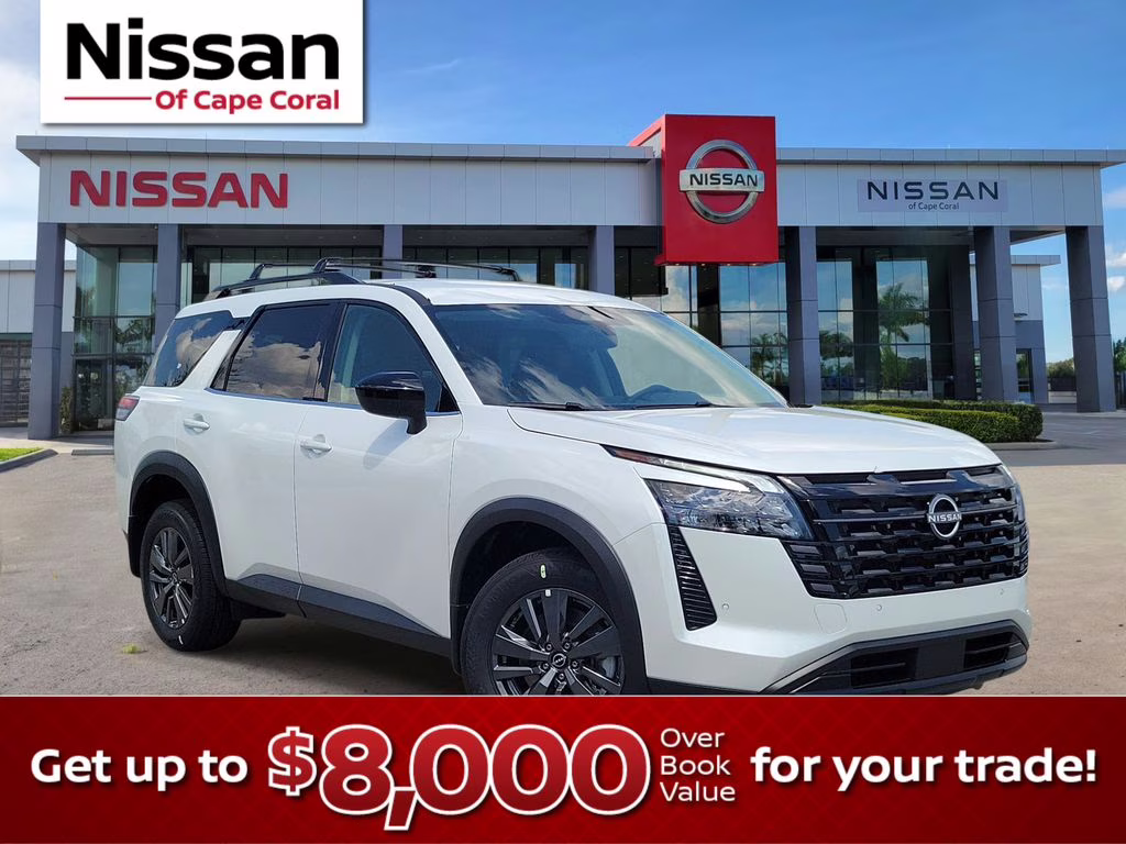 2026 Everest White Pearl Tricoat Nissan Pathfinder SV 4X4 SUV