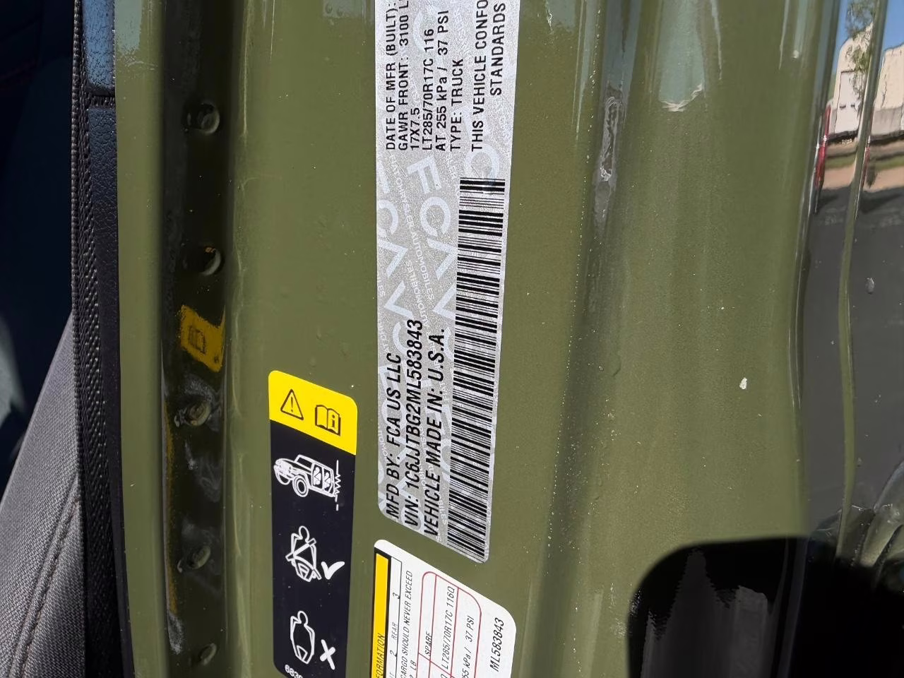 2021 Sarge Green Clearcoat Jeep Gladiator Rubicon 4X4 Truck