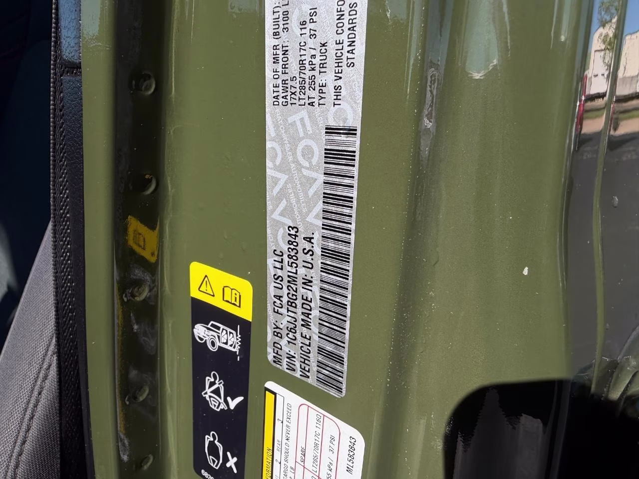 2021 Sarge Green Clearcoat Jeep Gladiator Rubicon 4X4 Truck