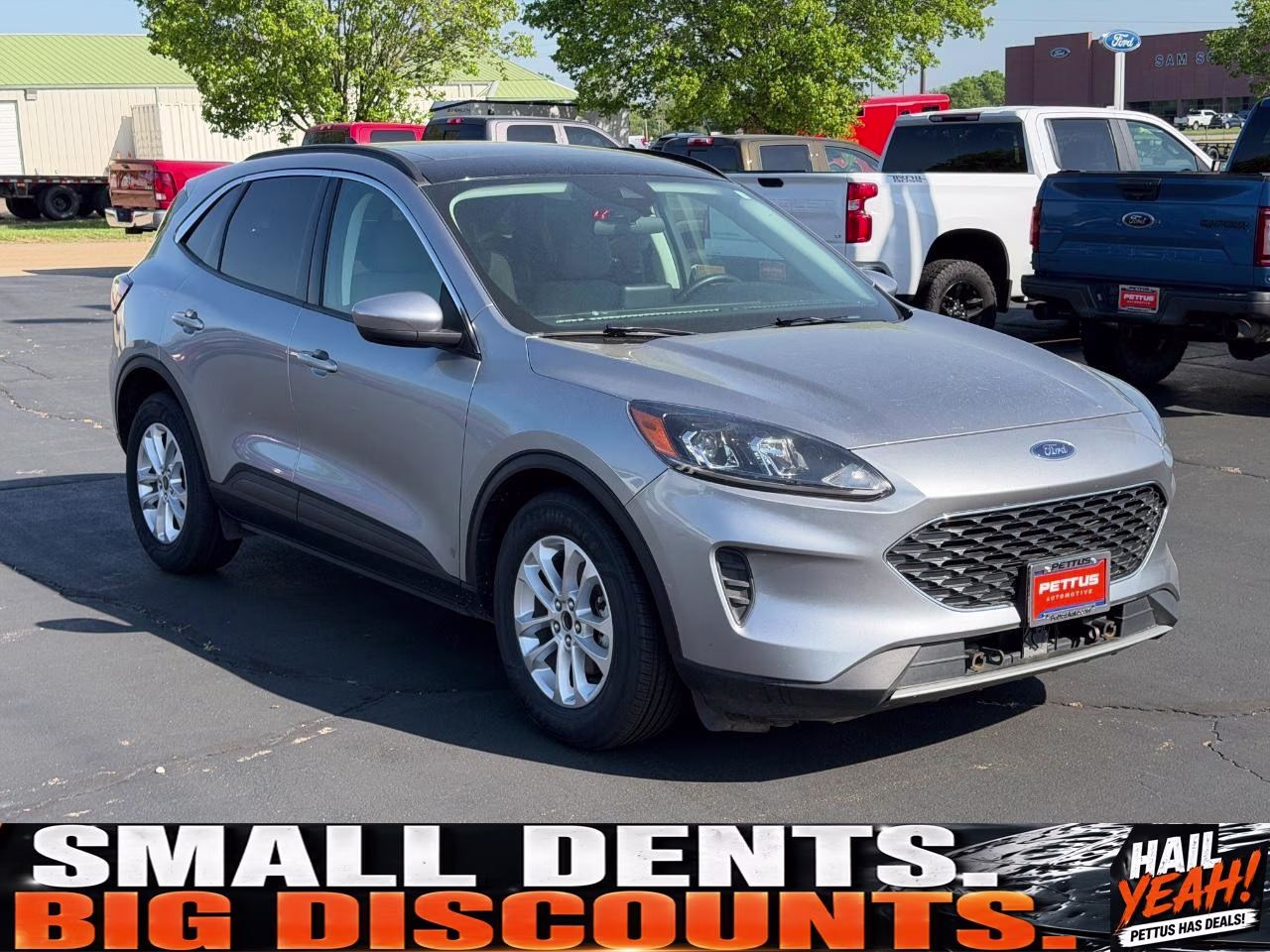 2021 Iconic Silver Metallic Ford Escape Hybrid SE FWD SUV