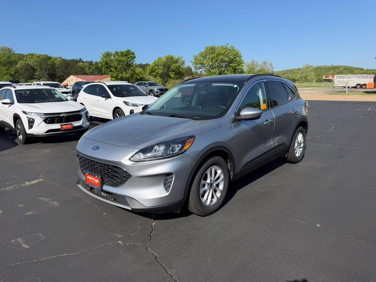 2021 Iconic Silver Metallic Ford Escape Hybrid SE FWD SUV