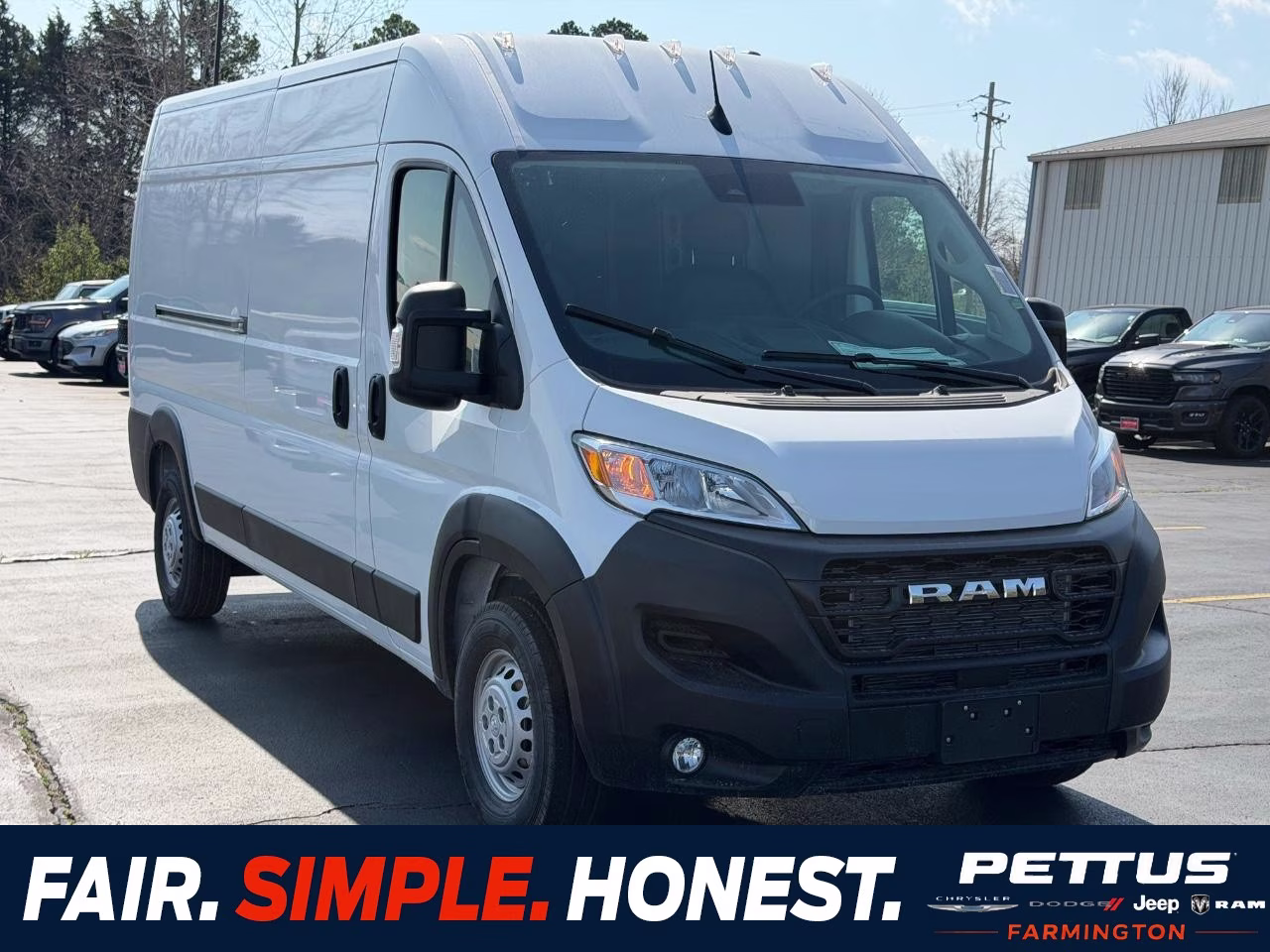 2026 Bright White Clearcoat Ram ProMaster 2500 High Roof FWD Van
