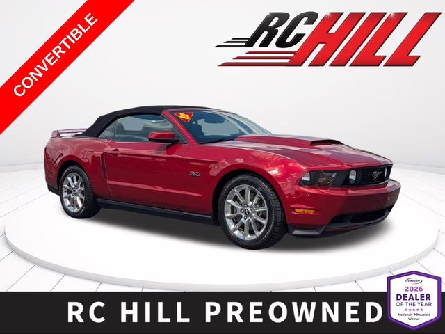 2012 Red Candy Metallic Tinted Clearcoat Ford Mustang GT Premium RWD Convertible