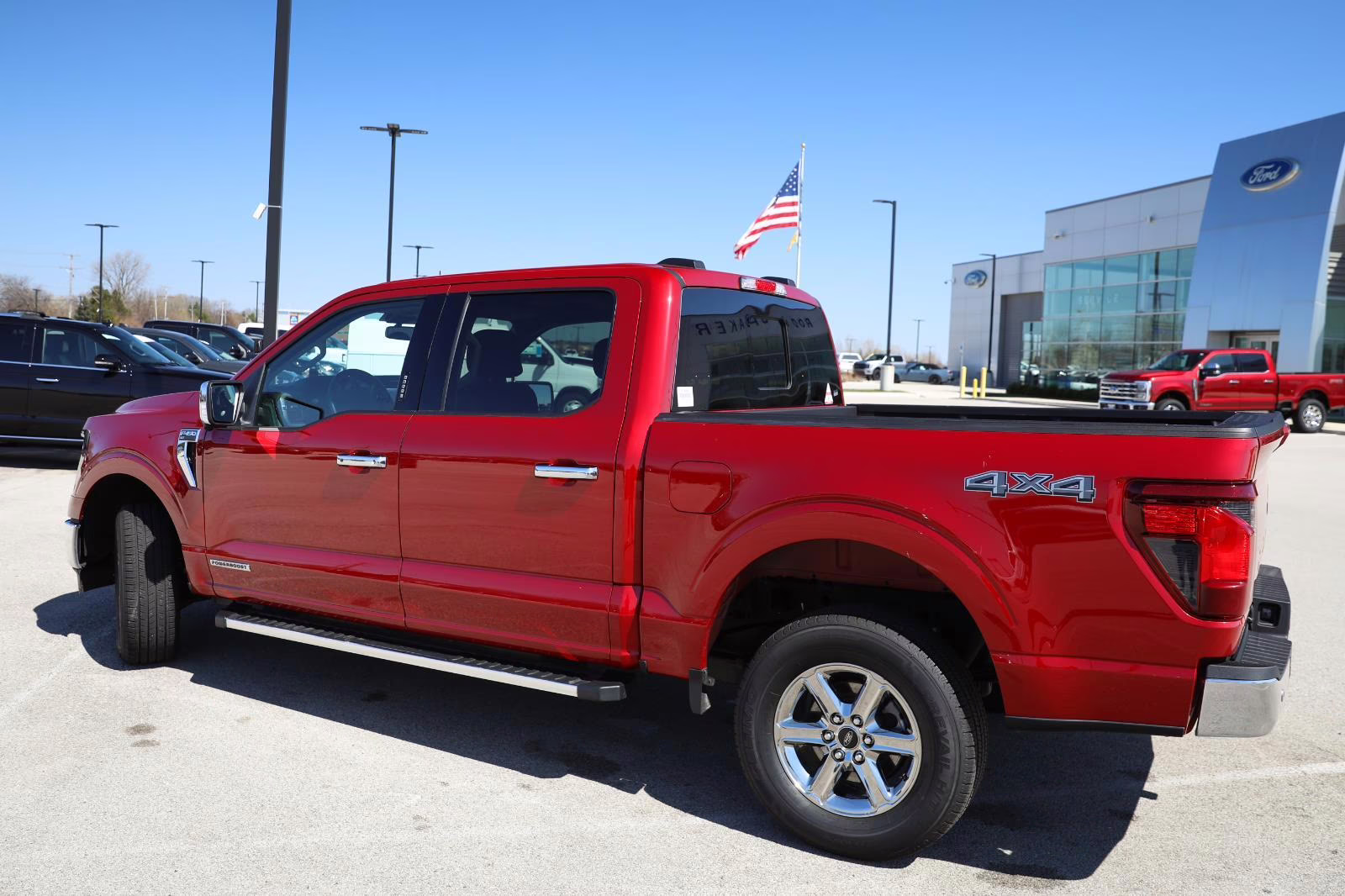 2024 Rapid Red Metallic Tinted Clearcoat Ford F-150 XLT 4X4 Truck