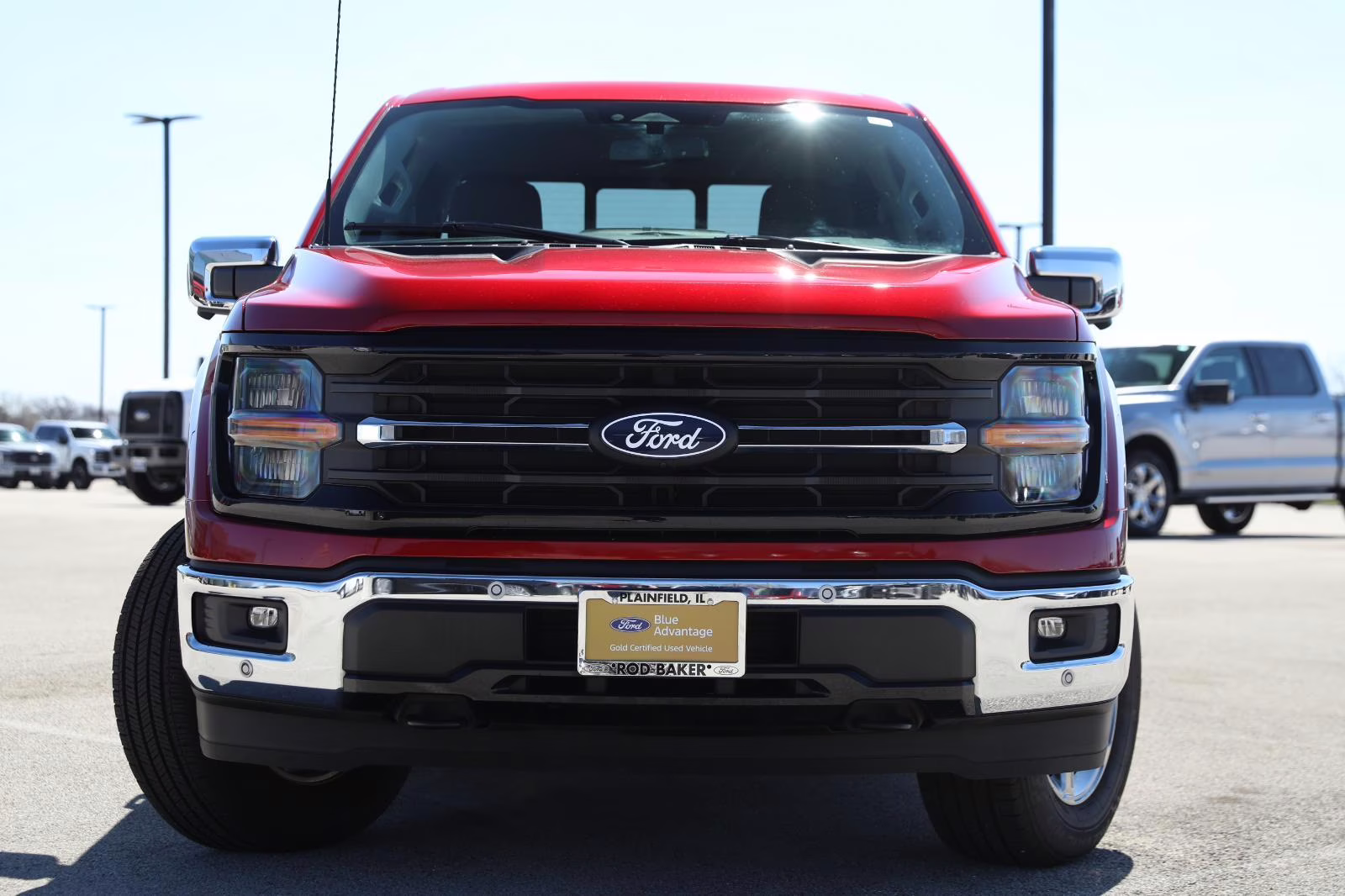 2024 Rapid Red Metallic Tinted Clearcoat Ford F-150 XLT 4X4 Truck