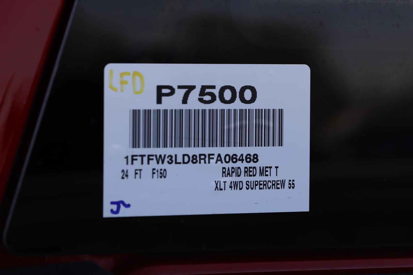 2024 Rapid Red Metallic Tinted Clearcoat Ford F-150 XLT 4X4 Truck