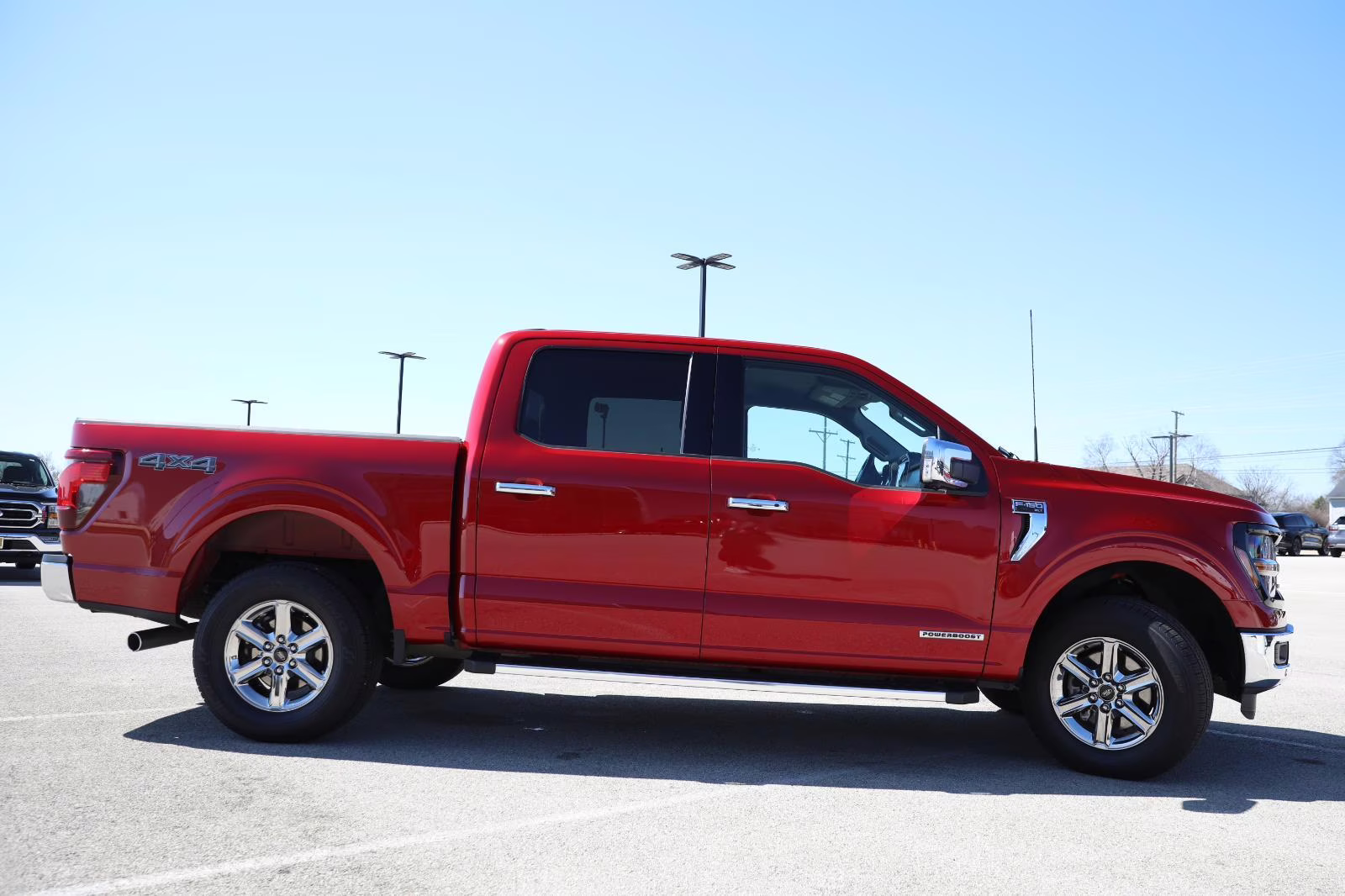 2024 Rapid Red Metallic Tinted Clearcoat Ford F-150 XLT 4X4 Truck