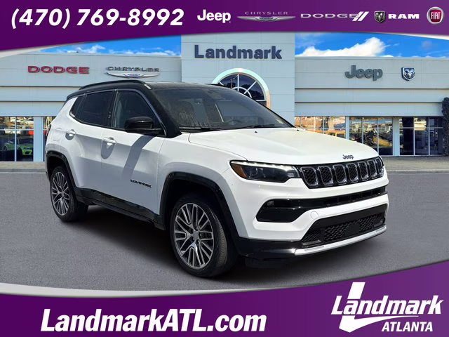 2023 White Jeep Compass 4X4 SUV