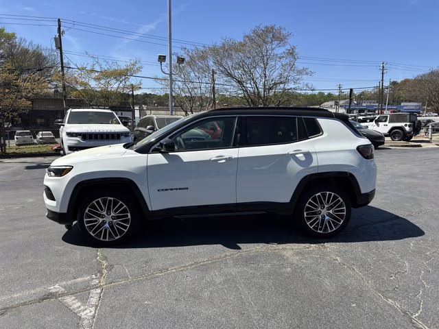 2023 White Jeep Compass 4X4 SUV
