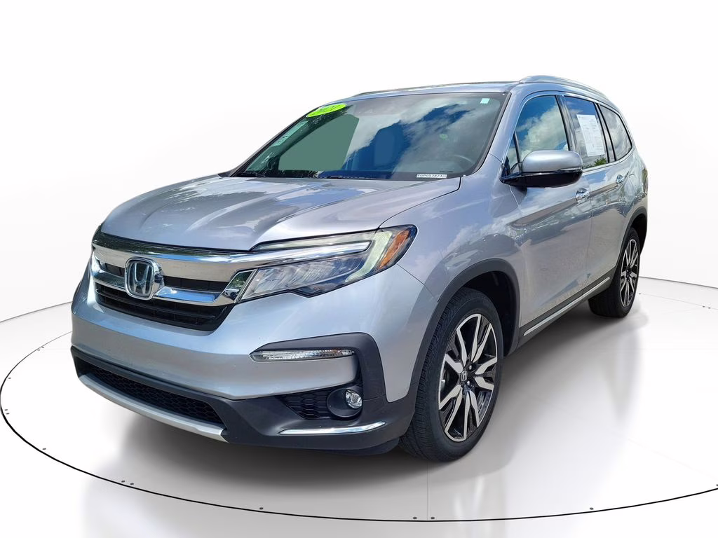 2021 Lunar Silver Metallic Honda Pilot Elite AWD SUV
