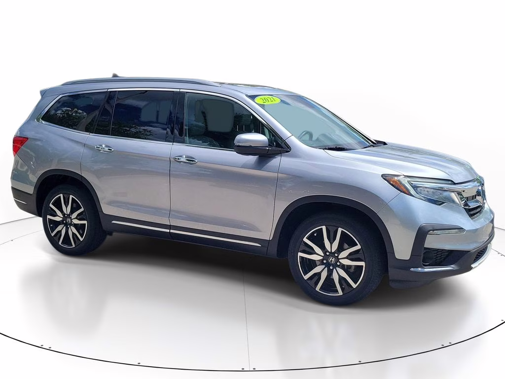 2021 Lunar Silver Metallic Honda Pilot Elite AWD SUV