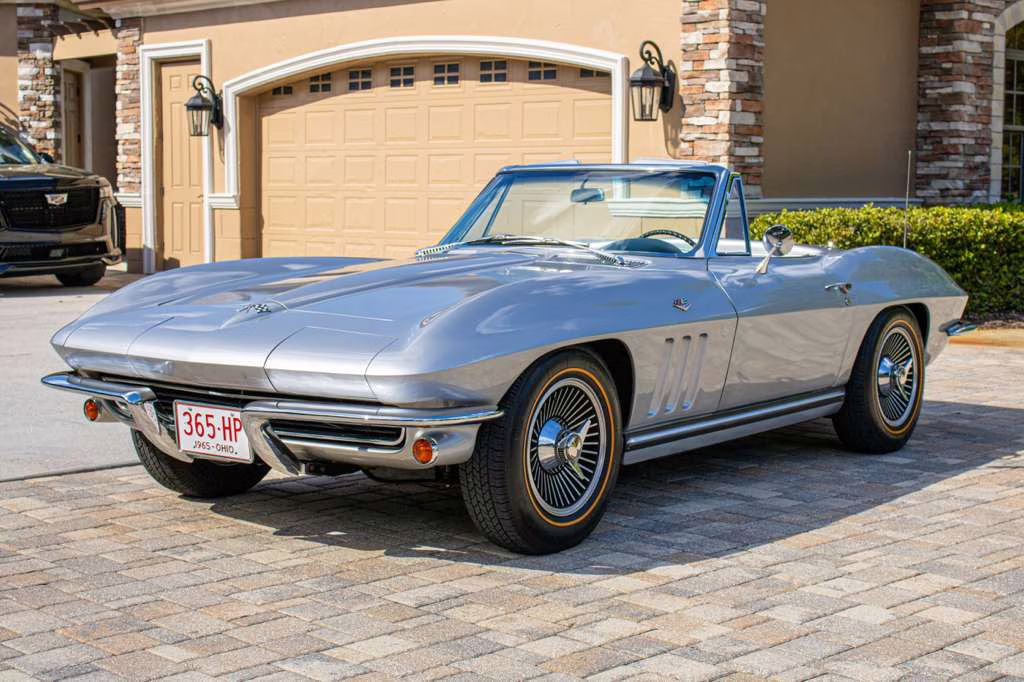 1965 Silver Chevrolet Corvette L76 RWD Convertible
