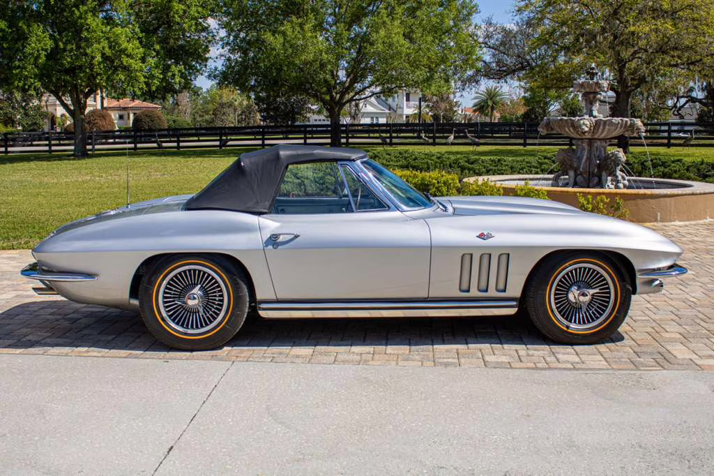 1965 Silver Chevrolet Corvette L76 RWD Convertible
