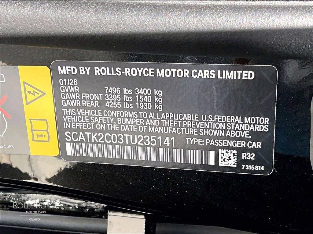 2026 Black Diamond Rolls-Royce Spectre AWD Coupe