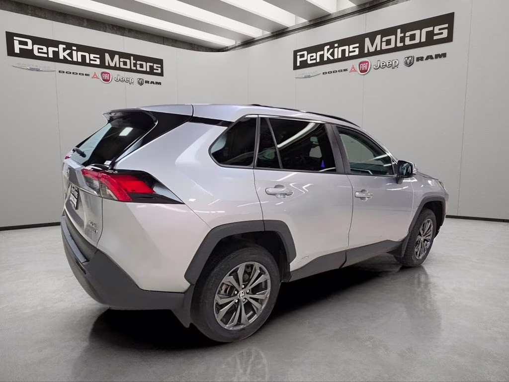2023 Silver Sky Metallic Toyota RAV4 Hybrid XLE Premium AWD SUV