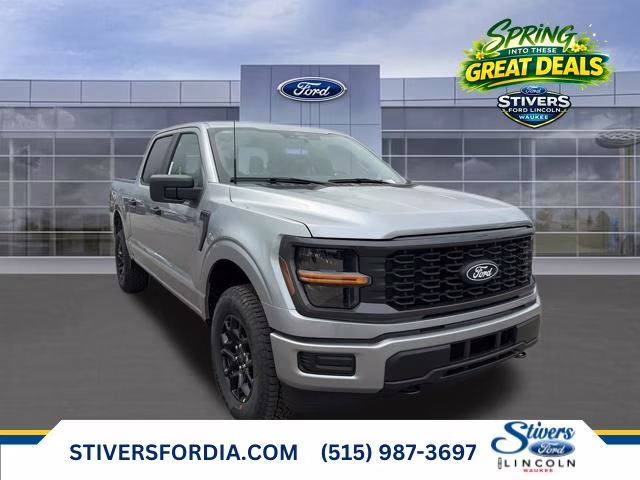 2026 Iconic Silver Metallic Ford F-150 STX 4X4 Truck