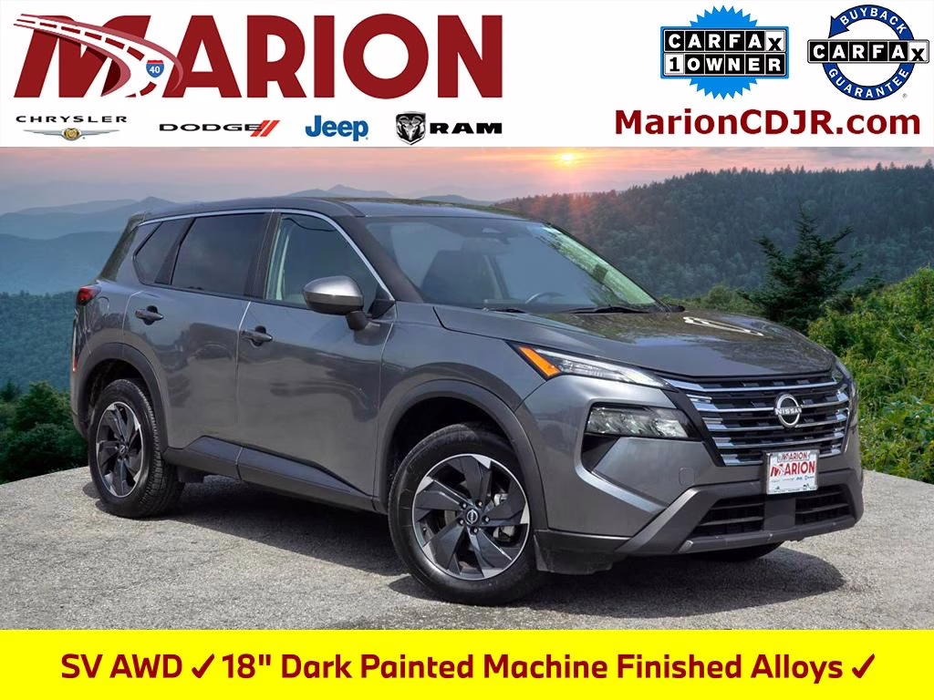 2024 Gun Metallic Nissan Rogue SV AWD SUV