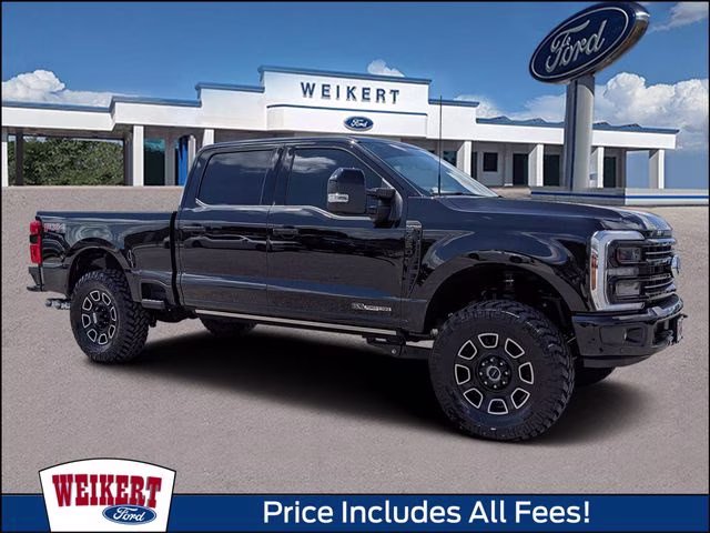 2025 Agate Black Metallic Ford Super Duty F-350 SRW Platinum 4X4 Truck