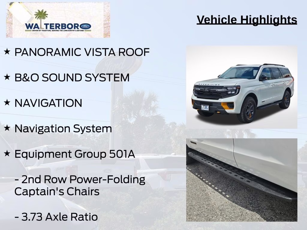 2026 Star White Metallic Tri-Coat Ford Expedition Tremor 4X4 SUV