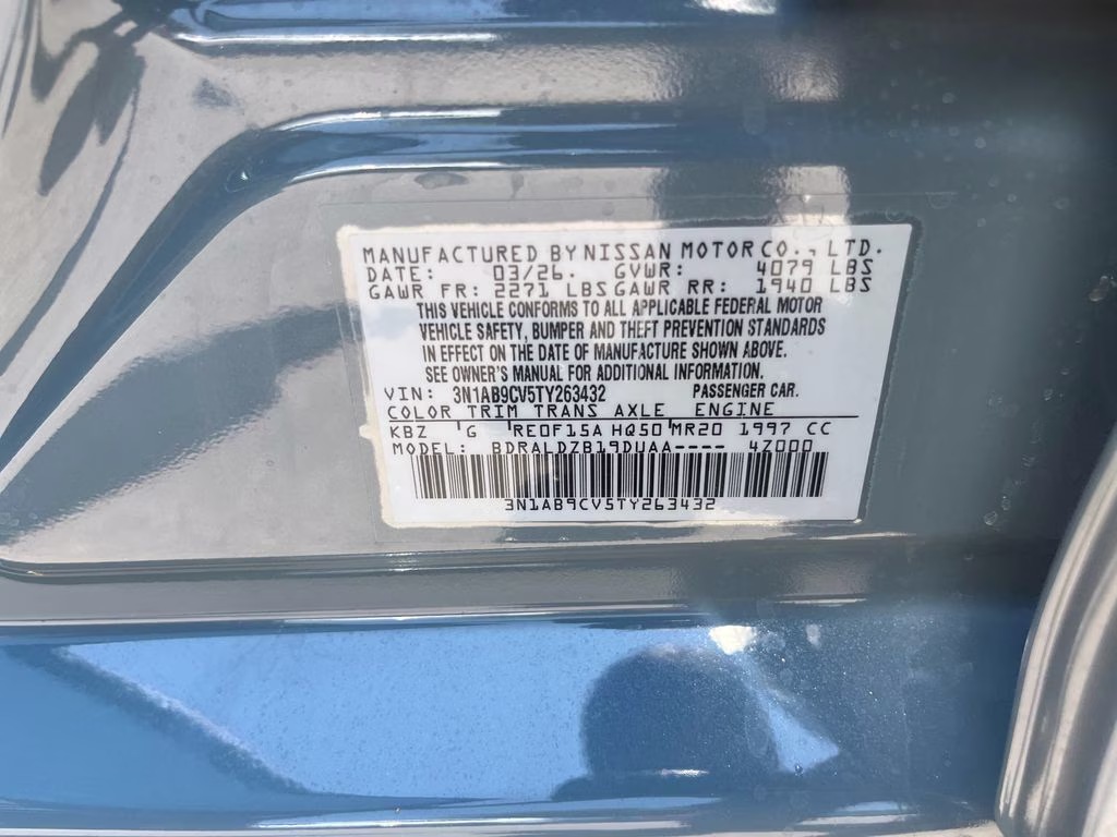 2026 Atlantic Gray Metallic Nissan Sentra SV FWD Sedan