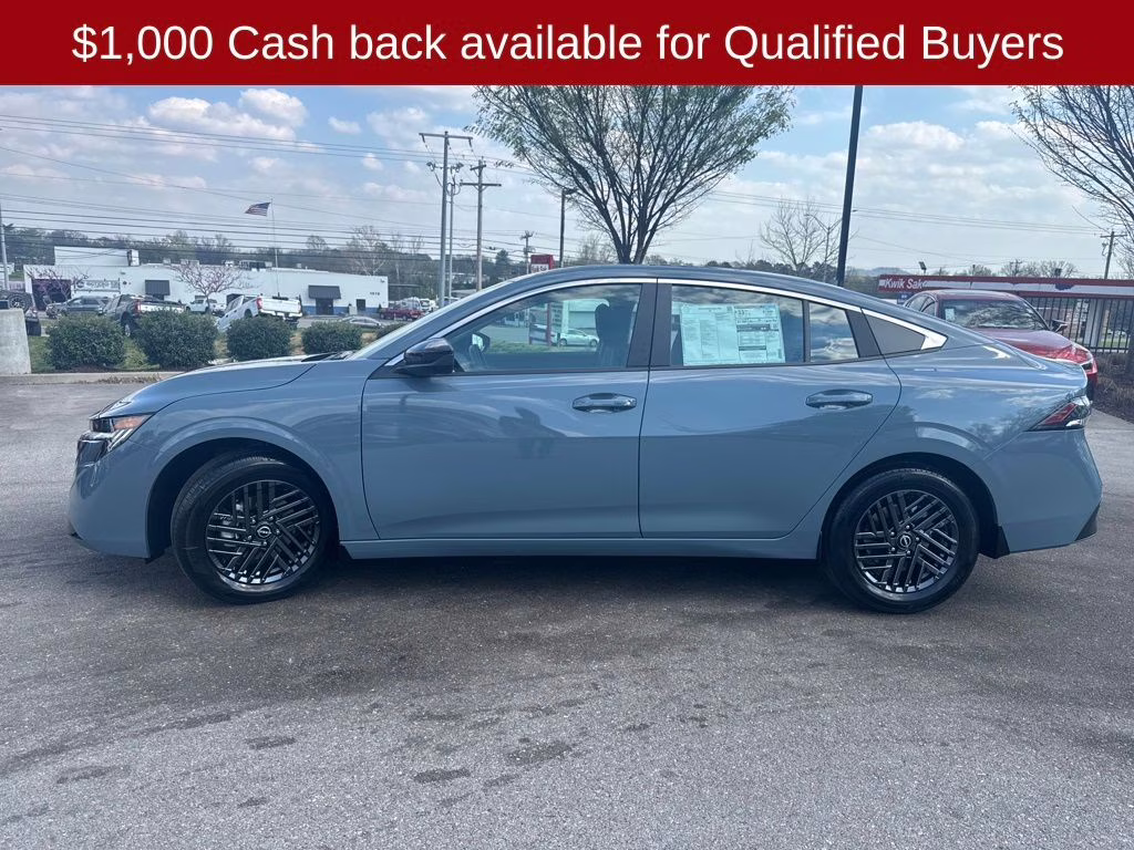 2026 Atlantic Gray Metallic Nissan Sentra SV FWD Sedan