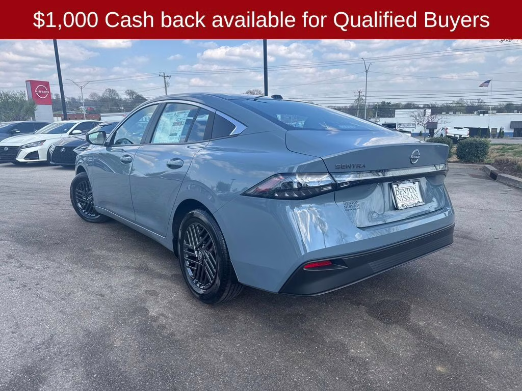 2026 Atlantic Gray Metallic Nissan Sentra SV FWD Sedan