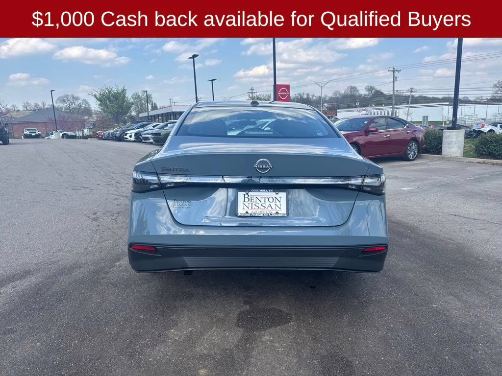 2026 Atlantic Gray Metallic Nissan Sentra SV FWD Sedan