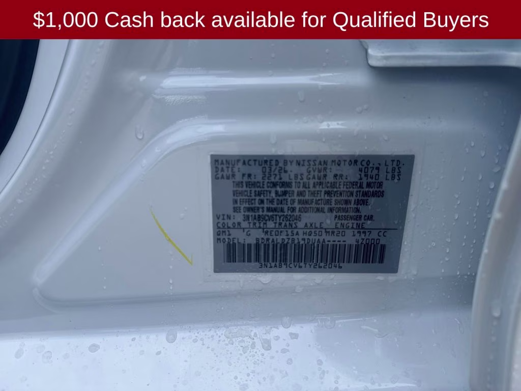 2026 Fresh Powder Nissan Sentra SV FWD Sedan