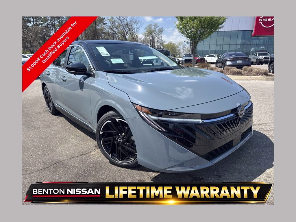 2026 Atlantic Gray/Super Black Nissan Sentra SR FWD Sedan