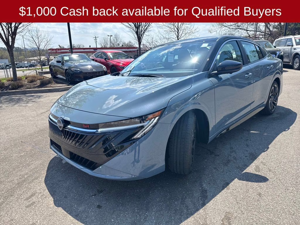 2026 Atlantic Gray/Super Black Nissan Sentra SR FWD Sedan