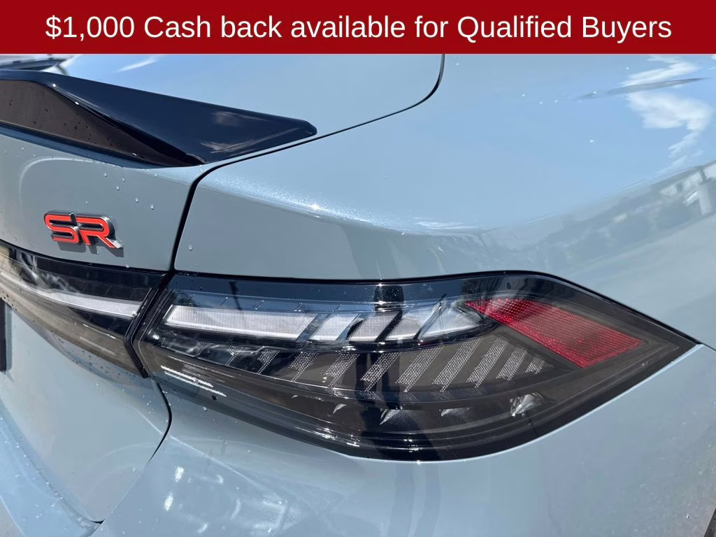 2026 Atlantic Gray/Super Black Nissan Sentra SR FWD Sedan