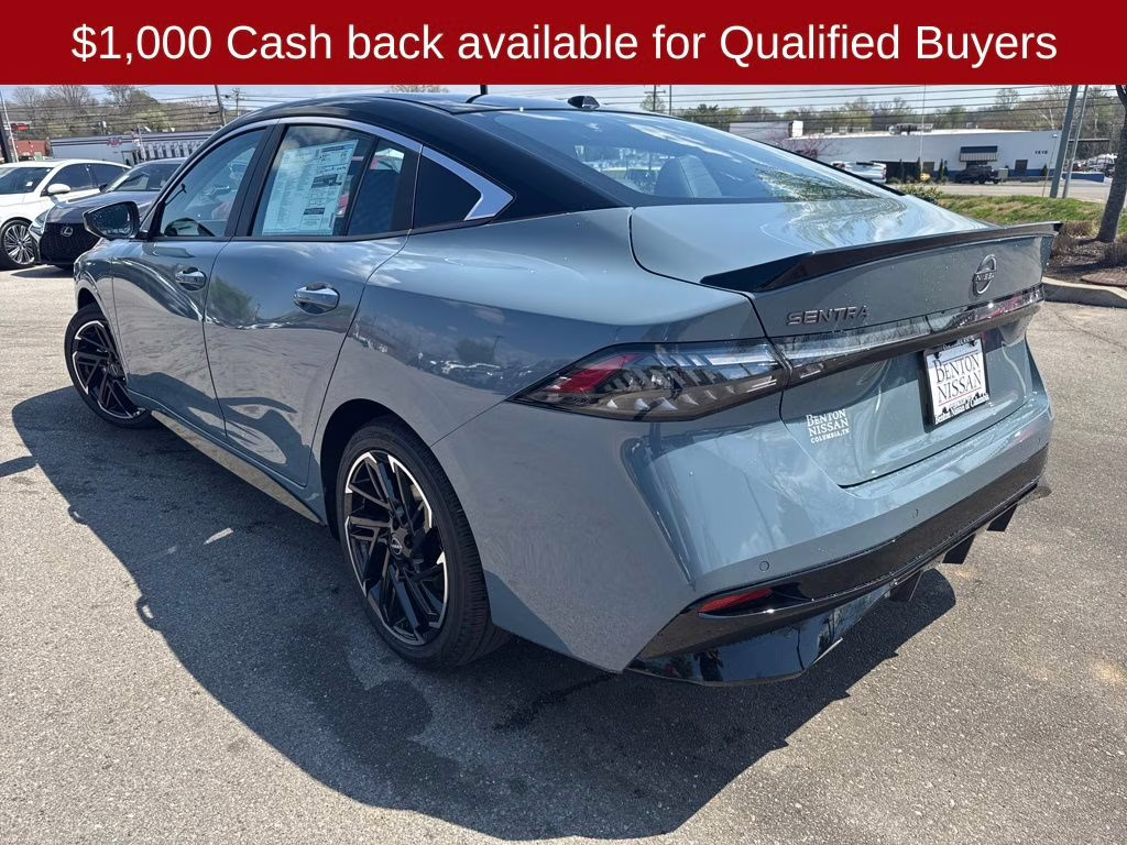 2026 Atlantic Gray/Super Black Nissan Sentra SR FWD Sedan