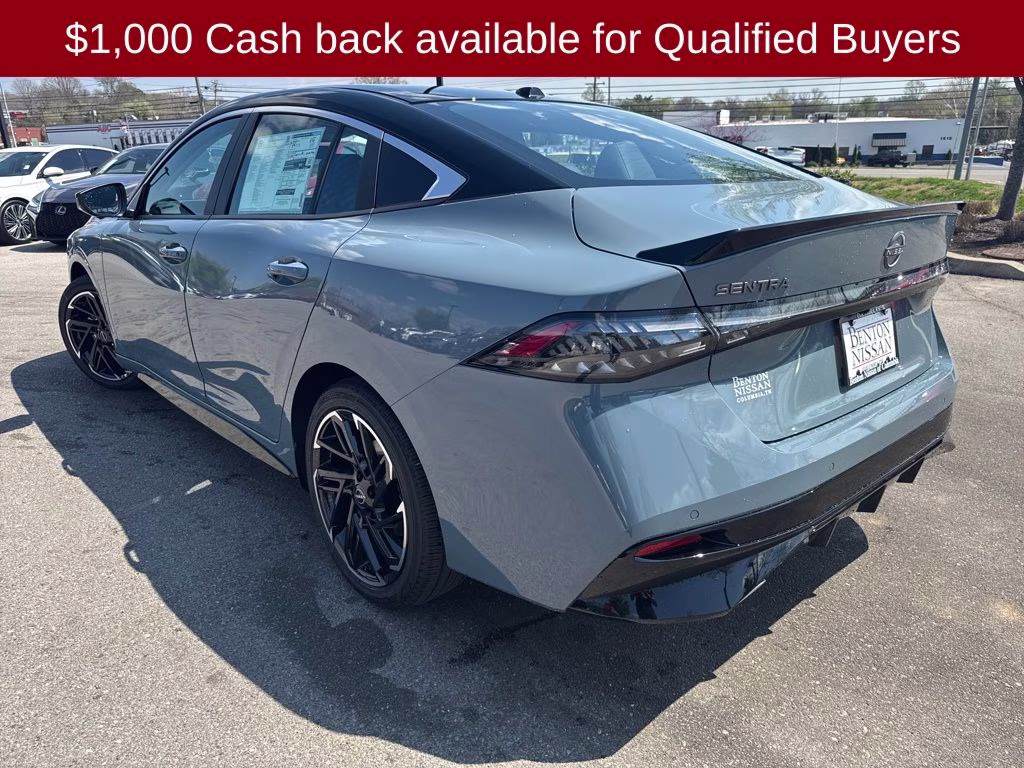2026 Atlantic Gray/Super Black Nissan Sentra SR FWD Sedan