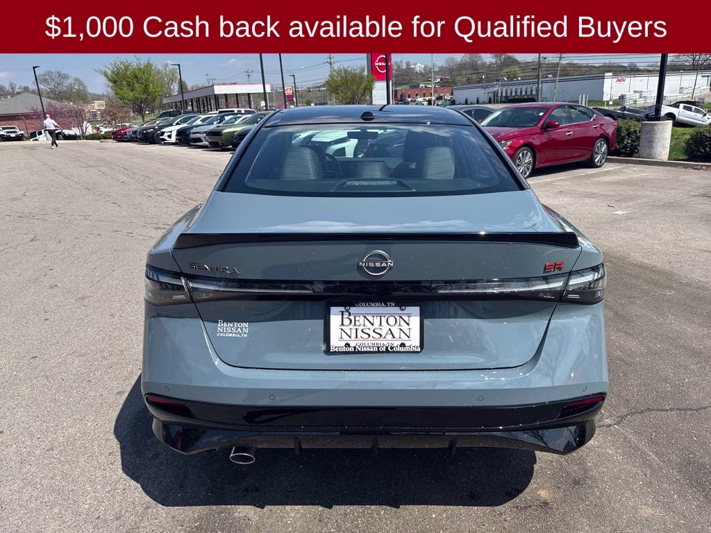 2026 Atlantic Gray/Super Black Nissan Sentra SR FWD Sedan