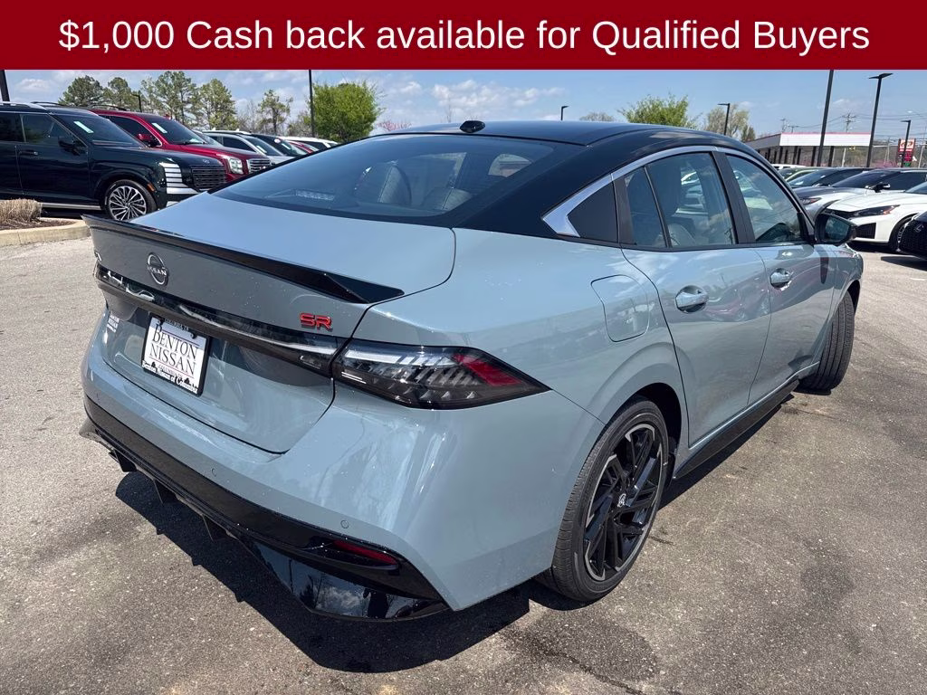 2026 Atlantic Gray/Super Black Nissan Sentra SR FWD Sedan
