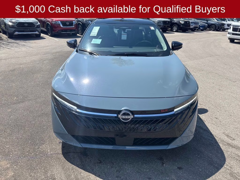 2026 Atlantic Gray/Super Black Nissan Sentra SR FWD Sedan